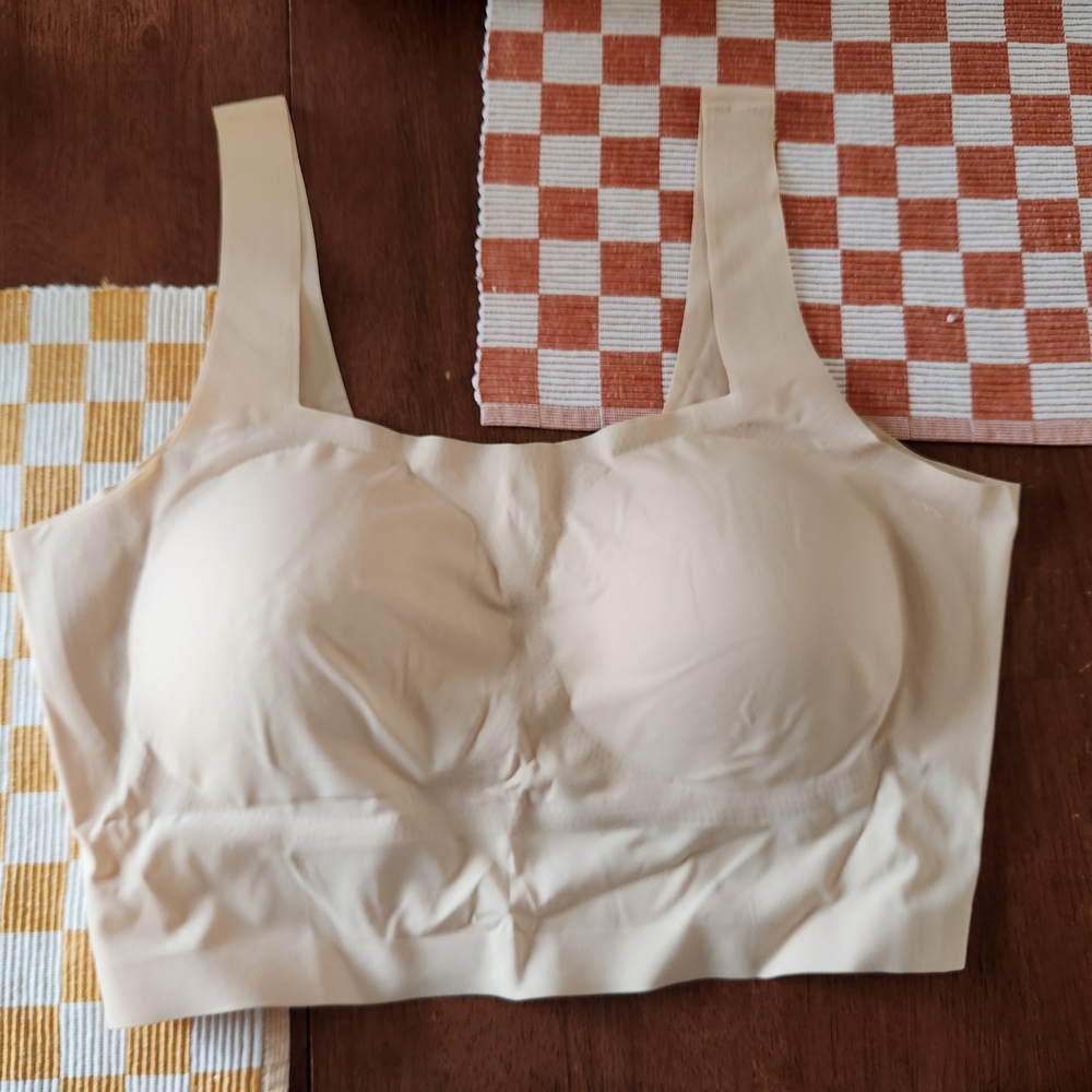 Ag Adriano Goldschmied Cream Structured Bra